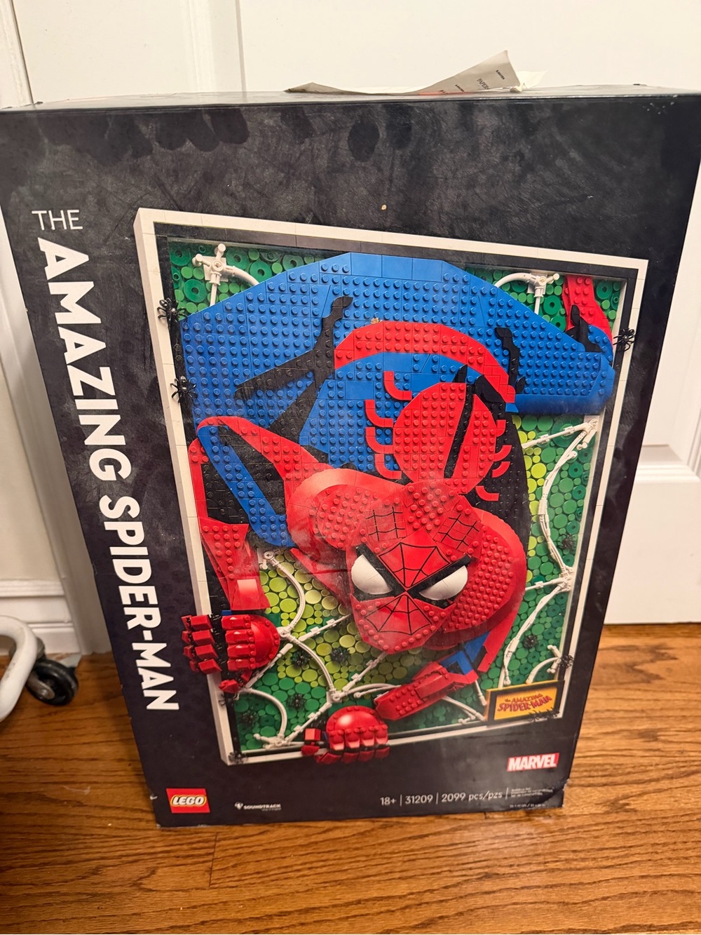 LEGO Spider-Man Mosaic Wall Art - Red, Blue & Green